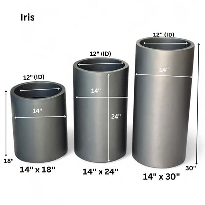 Iris planters by Avantika's Garden