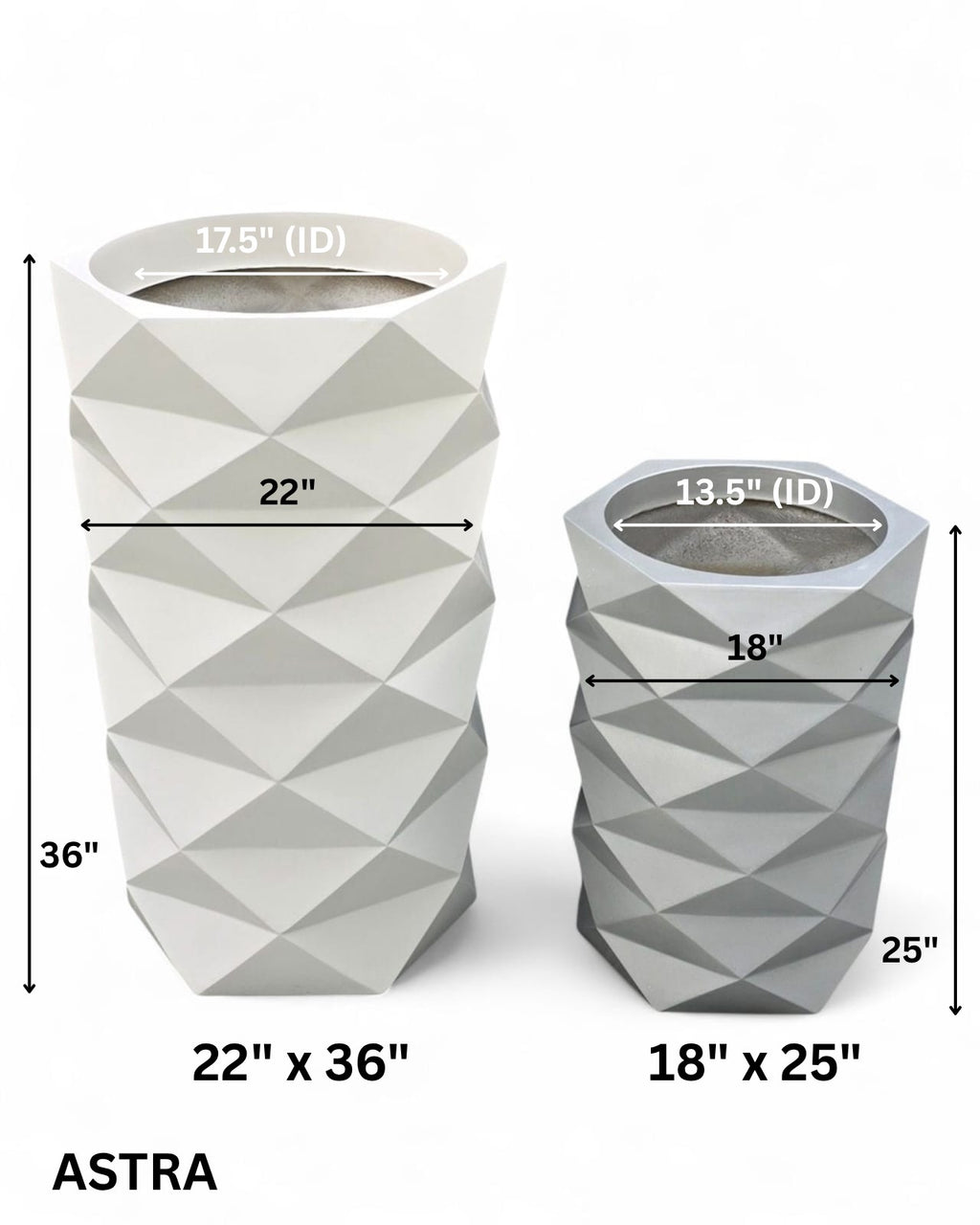Astra planters by Avantika's Garden