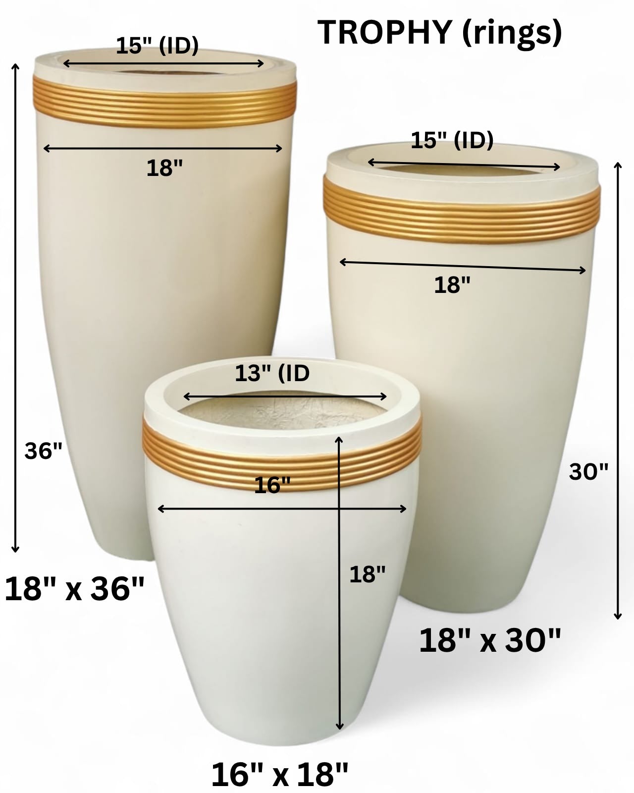 Trophy planters by Avantika's Garden