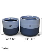 Torino planters by Avantika's Garden