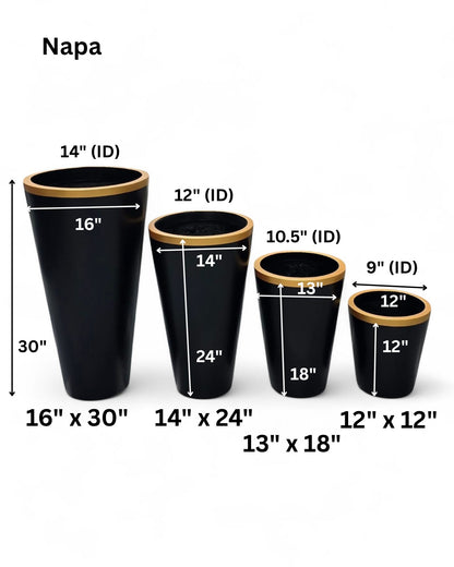 Napa planters by Avantika's Garden