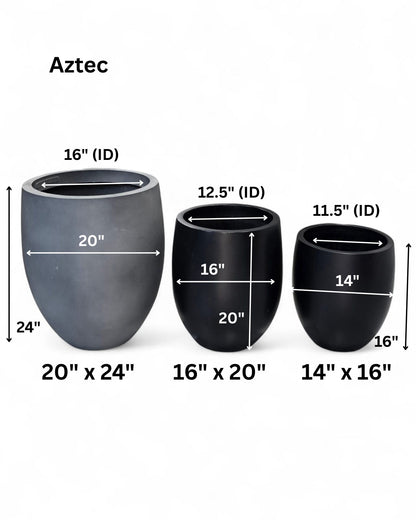Aztec planters by Avantika's Garden